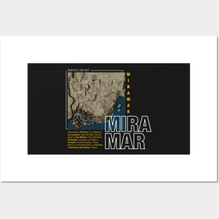 Miramar Map Posters and Art